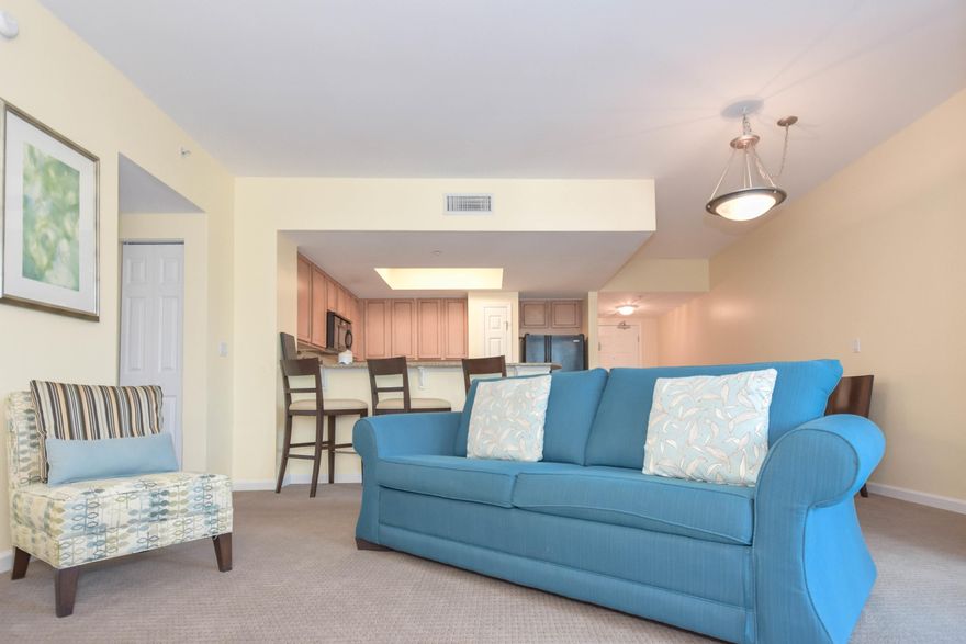 This 2nd floor, full two-bedroom condo offers views overlooking the pool. It has an open concept living and dining area, as well as an expansive and inviting balcony just perfect for taking in the serenity of the pool area. Enjoy the many onsite amenities, including a lushly landscaped pool area boasting Destin's largest lagoon pool with waterfall features, a kiddie pool, hot tub, and splash pad, as well as a playground, fitness center, and tennis and basketball courts. Want your toes in the sand? The resort offers complimentary shuttle service to the beach for you to enjoy Destin's world famous sugar-white sand and emerald-colored water beaches. Shuttle service takes you to the June White Decker Public Beach access which is just minutes away.