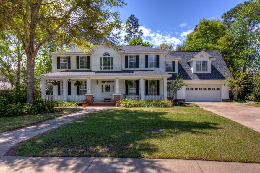 Wonderfully updated Randy Wise custom family home in more private location in Rocky Bayou Estates! This colonial style home has four bedrooms & three living areas, or five bedrooms (two master bedrooms) & two living areas on nearly a half acre! The light & bright massive kitchen (22' x 18') has granite counters with a tumbled marble backsplash, a massive kitchen island (7' x 4' 4'') with smooth cooktop & breakfast bar that opens to the family room! The owners updated the kitchen with stainless steel Frigidaire Gallery appliances and all new handles / pulls on drawers / cabinet doors! The roof was new in '14 and the owners replaced the downstairs HVAC in Nov '17! Kitchen also boasts California style craftsman cabinets with crown molding and decorative shelf, above! (Please click on..