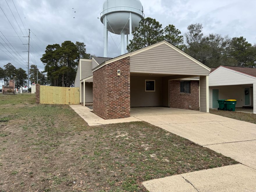 Move- In ready 2 bedroom/ 2 bathroom nestled just minutes away from Northwest Florida State College, Eglin Air Force Base and Duke Field. Top rated schools, centrally located in Niceville and close proximity to the beaches of the Emerald Coast.  Interior features include vaulted ceilings with beautiful natural light kitchen,  counter seating and open to dining space. Large primary bedroom with on suite and huge walk in closet. LVP flooring throughout entire home! Perfect patio just off family room to enjoy your morning coffee or afternoon BBQ. Large privacy fenced back yard. Outdoor storage room off carport area. No smoking or vaping. Pets may be considered on a case-by-case basis with owner approval.