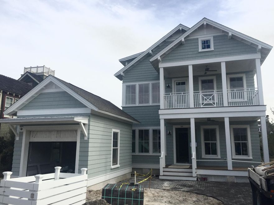 This custom designed residence in WaterSound Bridges is under construction and is sure to impress. Upon entering this amazing home one immediately appreciates the extraordinary use of skillful mill work and craftsmanship evident in the custom trim, moldings, doors and cabinetry. There is a multitude of natural light coming through the plethora of windows which complement the open spaces. All of these upgrades truly set the tone for a gracious, relaxed ambience which is found throughout this one of a kind, unique and inspired beach home.