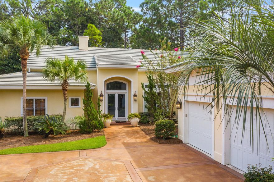 At a rare entry point into the most prestigious Sandestin community, Burnt Pine, this incredible 3 bedroom, one level home is prominently positioned on an oversized corner lot with stately curb appeal backing to a beautiful nature preserve. Enjoy open concept living with cathedral ceilings that create a sense of grandeur. An outdoor refuge awaits with a screened lanai and built-in spa overlooking the serenity of nature. Don't miss this golden opportunity to own in one of the most envied golf communities in America!