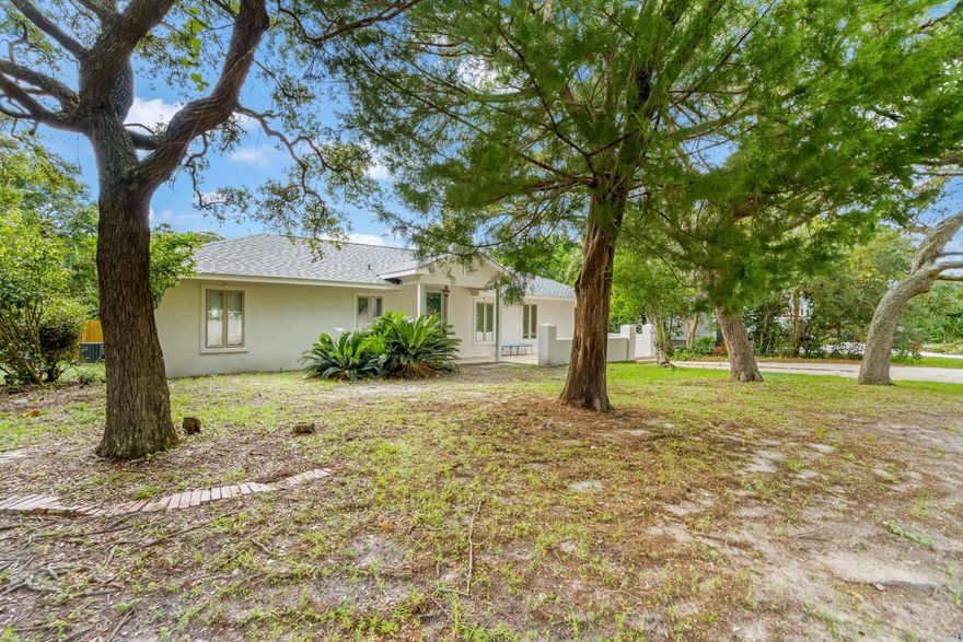 Home is 1987 Sq Ft  3BR 3 BATH and 576 SQ FT is a 1 Br. 1 Bath, Living Room, and  Kitchen in a seperate unit situated behind the pool.Interior of the main house has been totally re-modeled including  all new appliances including  Maytag washer and dryer.Home also comes furnished however it has never been on the vacation rental market.It is across from the subdivision lake and on a large lot on one of the highest elevations  of Gulf Pines.  Property has room for 2 Pickle Ball Courts.