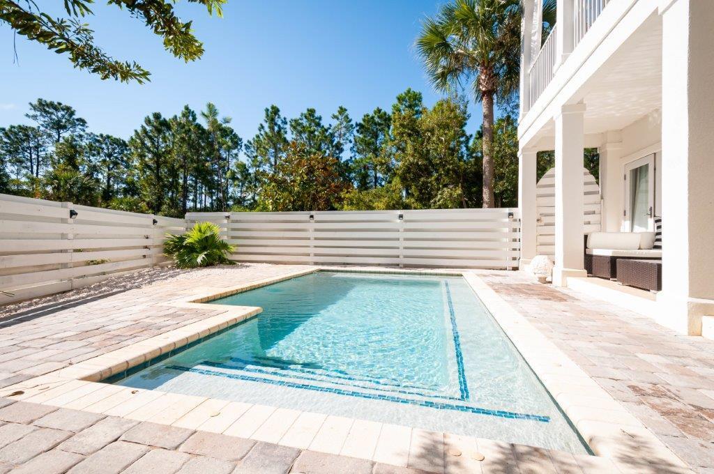 What a rare find in the coveted gated neighborhood of Cypress Breeze Plantation only 1 of 3 homes with private pool. Plus, there is a beautiful community pool that offers a large place to gather with friends, as well. Whether looking for a primary, second home or a vacation rental this property offers all options! Rental projections should easily exceed a 7-10 % return as is.  This spacious 3 bedroom home with a large master has 3 full baths, a loft area with a 1/2 bath - plus another half bath perfectly designed on 3 floors. Home lives large! Seller offering 30k for decorating allowance, (floors etc).  White sandy beaches and crystal blue gulf water are just moments away - plenty of seaside options to shop, dine, golf all located along Hwy 30A. Buyer may verify important data