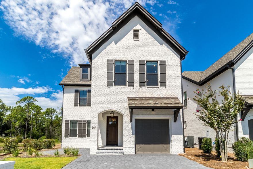 Have you been searching the 30A area for a home in a ''no short term rental'' community? If so, your search is over! Ridgewalk has 66 homesites, gated with sidewalks and community pool. Gas lanterns burn throughout the tranquil community around the clock. Second Home, Primary Home or a Long Term Rental Investment are just three of many reasons why you must visit! Located less than a mile from powder sugar beaches along 30A! This home has $3700.00 monthly and $41,040 projected rental income annually. The Calais B floor plan is two stories, three bedrooms and two and half baths, boasting a Front Paver Patio and luxurious Covered Rear Porch.