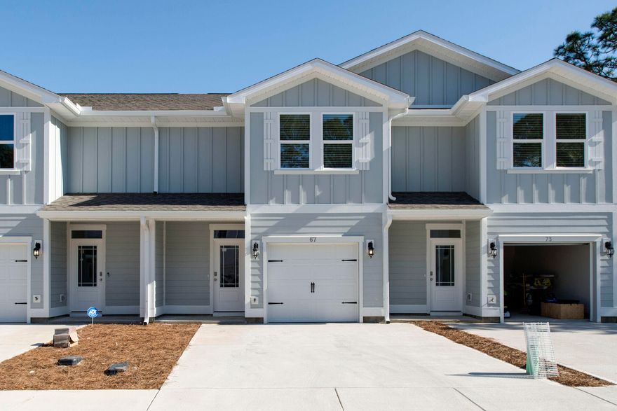 AVAILABLE NOW!!!  Sandhill Pines is a new luxury townhome community North of Hwy 98 off of Mack Bayou Road. Surrounded by trees, this community offers tranquility and beautiful scenery. This two story townhome features 3 bedrooms, 2.5 baths and a single car garage. The open floor plan is perfect for entertaining and boasts a variety of upgrades.  Amenities include a beautiful wood bridge, street lights and a community mail box station. Sandhill Pines is located approximately 4 miles from Silver Sands Shopping Center, 3.5 miles to Topsail Hill Preserve State Park and just 5 miles to Dune Allen Beach Access on Scenic Hwy 30A.  Sorry, no indoor smoking or vaping.  Small dogs may be allowed with a $400 non-refundable pet fee.  No cats.