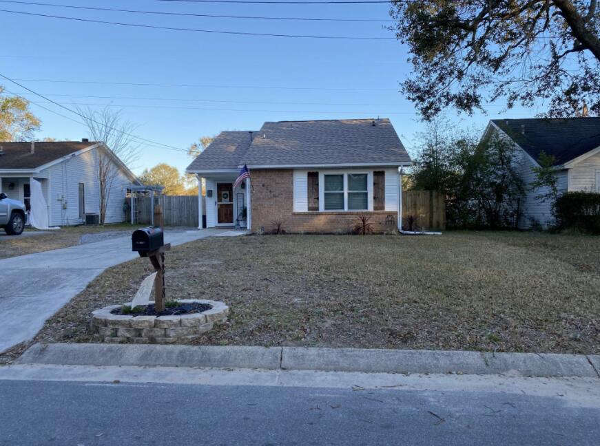 Back on the Market!!!!Come check out this updated 2/2 open floor plan home in central Pensacola! New Roof put on in 2020! Tile throughout home with laminate flooring in kitchen and entry way. Large fenced in backyard with covered patio. Lots of storage with a outside storage closet and utility shed in the backyard.