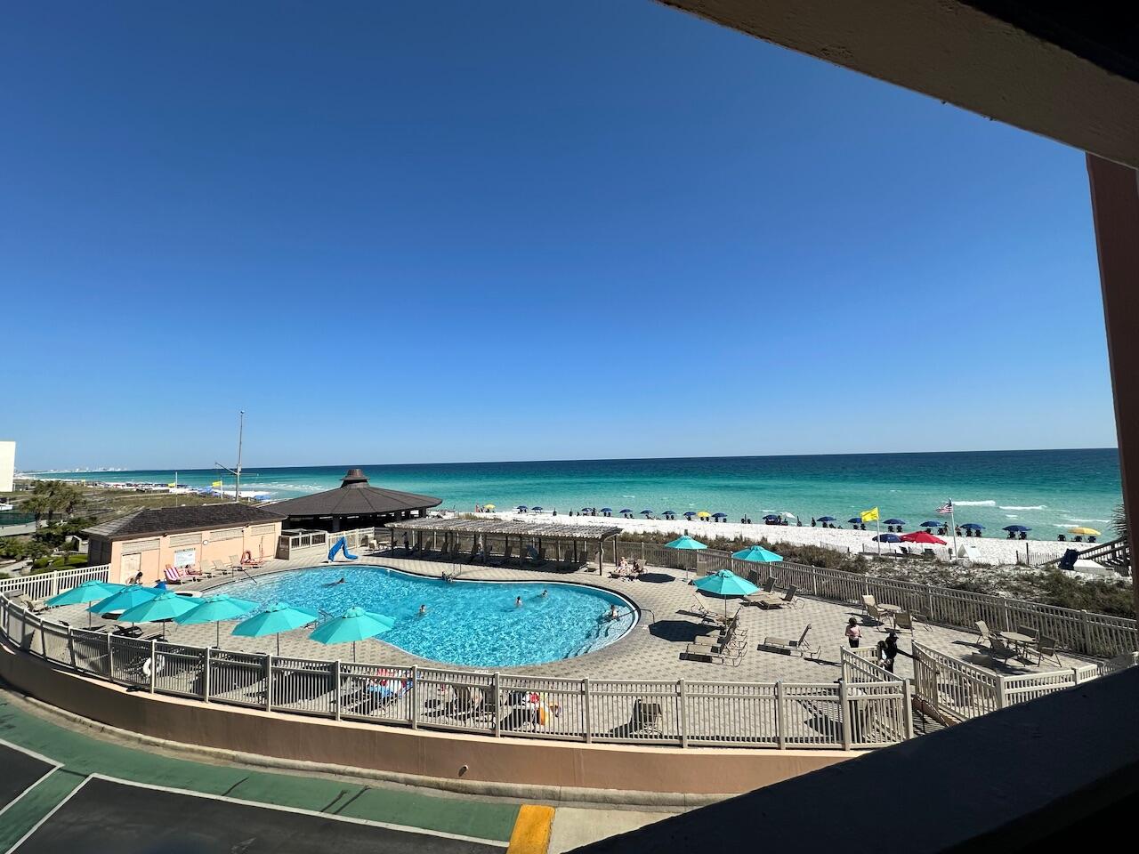 3BR/3BA GULF FRONT DUPLEX at Jetty East. Amazing Views! Only 10 duplexes on the Gulf Side of Jetty East. Duplex Advantages: 1. Income from 2 units 2. one association fee. ($11,704 annual savings) This 3-bedroom Duplex features 2BR 2BA and 1BR 1BA . Unit 211A&B is centrally located to the pool with amazing views. The 2BR features an updated kitchen with granite counter tops, updated cabinets, tiled back splash and stainless-steel appliances. The kitchen features a little more storage than most. A new refrigerator is on order. There is tile flooring in the living room, kitchen, foyer and bathroom with plank flooring in the bedroom. AC was replaced in 2021; Hot water heater is newer. The 1BR features an updated kitchen with granite counter tops, updated cabinets, tiled back splash, stainless steel appliances and an open kitchen layout. There is tile flooring in the living room, kitchen, foyer and bathroom with plank flooring in the bedroom. Newer AC. The rental income for 2023 total of $85,873 (1/1 $34,122 and 2/2 $51,775) 2024 total of $71,295 (1/1 $26,600 and 2/2 $44,693). Jetty East is a Gulf Front Gated 6-story midrise with under building parking located on the beautiful sugar sand beach in Destin, Fl. The location is unique as it is located on Holiday Isle (Gulf Shore Drive) which ends at Destin Harbor. It's great for biking or walking. The jetties of the east pass make a great spot to snorkel or fish from the jetties. Jetty East is one of the few condos to offer covered parking. The required Milestone Study and Structural Reserve Study were completed mid-summer. There was an assessment August 1, 2024, for replacing the sky lights and the work has been completed. Beautiful views of the East Pass, Crab Island and the Jetties. Tile flooring, solid doors and tall bathroom vanity finish off this bright, light and inviting condo on the beach. The unit features EFCO (category4) sliding glass doors and windows paid for by the seller. Approximately $45,000 value. Begin and end each day enjoying spectacular morning views. Enjoy evening sunsets and seasonal fireworks from the beach. Great location for shopping, grocery stores (New Publix) and restaurants. Jetty East Amenities: 900 feet of beach, 2400 sq. ft. pool with sun deck, hot tub, beach side pavilion with charcoal grills, tennis courts, pickleball, fitness room, kids' activities, music entertainment, shuffleboard, covered parking, 24-hour security. Lovely owners room with full kitchen for meetings or parties. Financing Note: Short Term Condos are considered Non-warrantable/ Condotel. No conventional (government backed Fannie or Freddie) financing.