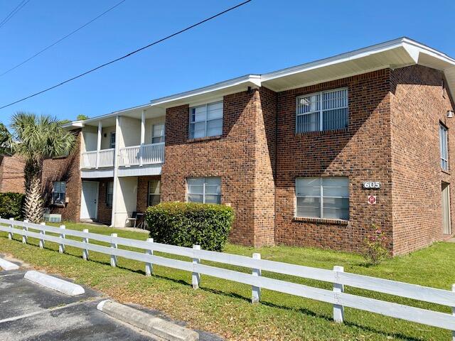 GORGEOUS MOVE IN READY 2nd floor condo! NEW LVP, paint, stainless appliances,  kitchen faucet & balcony 'grass'. Windows, fixtures, crown molding, kitchen & bathrooms remodeled approx. 8 yrs ago. Open living/dining/kitchen. Kitchen has smooth close drawers & breakfast bar. Split bedrm plan for extra privacy. Walk in closets in both bedrms. Jacuzzi tub in master bath! Ceiling fans in all the rooms. Stackable washer/dryer convey. All electric! Covered back balcony, great to relax on. Convenient to schools, shopping, dining & both bases. The complex offers cameras that record most of the common areas, pest control, a (seasonal) pool & laundry rm. Unit to be sold as-is but Seller offering a 1 yr home warranty w/ a full price offer! 2019 Rheem W/H & 2015 Trane HVAC. Roof replaced w/ HOA about 4