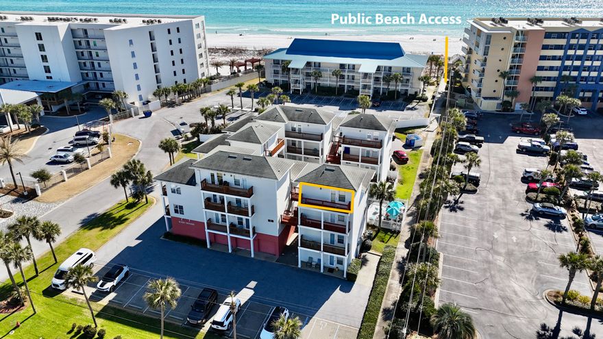 With 2 bedrooms and bunks, you can sleep at least 8 in this cottage on Okaloosa Island. Conveniently located right next to beach access and with a community pool! Plenty of space for a large family or 2 small families. Completely turn-key, full kitchen and a living room, complete with 2 balconies to relax on and enjoy a view of the pool or watch the boats come and go from the harbor. Could make a perfect second home or vacation rental.