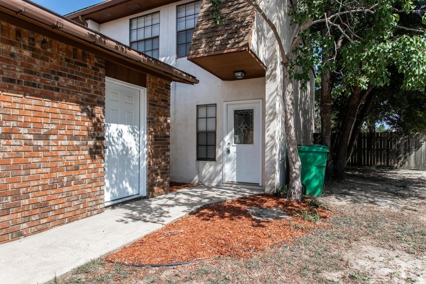 Highest and Best offer requested by 1pm on Monday! Show & Sell! Very clean END unit town home with a 1 car garage in Shalimar! Nice newly painted eat-in kitchen with plenty of cabinets, pantry, tile floors, and all appliances in place. Convenient half bath downstairs for guests. Nice sized living area. Brand new carpet throughout! Sliding glass doors off living room leads you out onto your screened patio with tile floors. Great for relaxing/entertaining! Utility room off Patio. Upstairs are three bedrooms and two full baths. There is also a 14x8 balcony off master bedroom which overlooks the common area. Another great relaxing area. Convenient Shalimar location. Great investment or primary home. Priced to sell quickly. Take a look today! Please have offer accompanied by loan letter or POF.