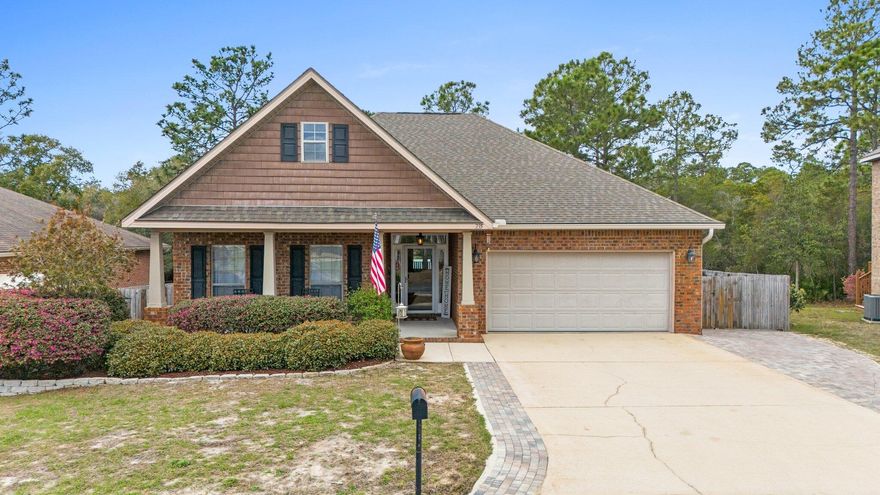 Welcome to this spacious Peach Creek home, nestled on one of the largest lots in the neighborhood! Whether you're enjoying a peaceful moment on the back porch, hosting a fire pit gathering, or even planning the ultimate watch party for the big game, this unique property offers endless outdoor space to suit any occasion. In addition to the expansive yard, a concrete pad and rock bed have been added on the side of the home, offering extra storage, parking, or even the perfect spot for your boat. Inside, the home boasts a generous foyer leading into an open-concept floor plan with a designated dining area and a versatile heated and cooled common space. The living room features impressive vaulted ceilings, creating a grand atmosphere for everyday living and e and entertaining. The master suite is a true retreat, offering a spacious bedroom with room for a cozy sitting area, as well as an elegant master bath with a double vanity. Large windows throughout the home flood the space with natural light, creating a bright and airy feel that you'll love. Plus, the water heater and AC unit were both replaced in the last year for added peace of mind. Don't miss out on this beautiful, light-filled home with plenty of space both inside and out! Reach out to your real estate professional to schedule your private showing today!