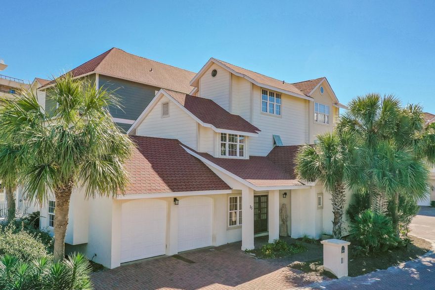 2nd ROW FROM THE BEACH!!! Peek at the gulf and lake from this stunning home in the quaint subdivision of Shipwatch. Shipwatch is a gated, gulf-front community right off on Scenic Hwy 98. Masterfully remodeled (inside/out) with a clean updated feel.  This property is offered furnished and rental ready with over $100,000 already on the books for 2021!   Square footage and dimensions to be verified by the buyer. 2 car garage and private pool. Private beach access and golf carts are allowed.Some personal artwork does not convey.