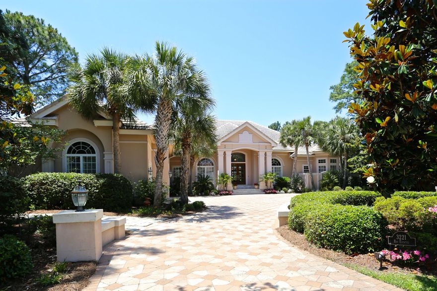 Beautiful one story bay front home in Burnt Pine, fully furnished and ready for you to come enjoy the great lifestyle waterfront living that Burnt Pine in Sandestin Resort has to offer! Open floor plan which takes full advantage of the western views across the Choctawhatchee Bay. 3 generous bedrooms plus a study, with 4 1/2 baths. This home boasts fantastic covered and screened outdoor living area with summer kitchen and pool to enjoy.Quality constructed with attention to detail. Luxurious crown molding and ceiling treatments accentuate the high ceilings. Stone floors and granite counter tops. Gourmet kitchen design that is works well for cooking and entertaining. Fantastic bar that juts out from family room towards the bay with 180 degrees of glass to enjoy the bay and pool area views.
