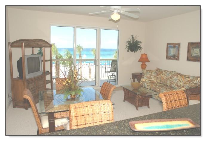 **LOW-FLOOR** This 1BR/2BA unit at Calypso is in FANTASTIC condition! It's always nice to have a second full bath in a 1BR unit, especially when you can sleep 6 comfortably because of the bunks. This unit is being offered fully furnished and rental ready. In fact, purchase now and take over any pending rentals that are on the books for 2015! Calypso remains the only gulf front condo in Panama City Beach that is within comfortable walking distance to Pier Park.