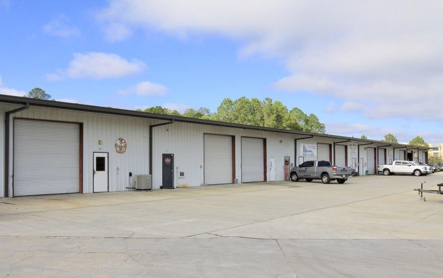 Riviera Commerce Park is centrally located between the Hathaway Bridge and Highway 79 on Hutchison Blvd. in Panama City Beach, FL. This property consists of 30,000sf of flex space divisible in 2,500 to 3,000sf units. Each unit has one 12x 12 ft overhead door, Office & Restroom, 14ft eave height, 18ft clear span and convenient parking. 3,000 sf is currently available January of 2022.