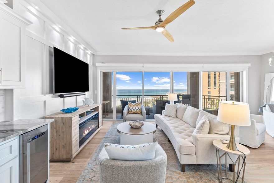 Entered for Comp Purposes.  Exquisite views of the Gulf of Mexico are enjoyed from the interior and private balcony of 4522 Southwinds II, a Gulf front, gated, non-rental community within Sandestin Golf and Beach Resort.  An end unit located on the 7th floor, the condo has been recently renovated with hardwood flooring, lighting, kitchen counters, cabinets, new appliances, HVAC, remove controlled electric light-blocking blinds and remodeled bathrooms.  Hurricane shutters are also included.  The wall of glass sliding doors opens the view to the beach and allows natural light to shine in throughout the open floorplan while preparing meals, relaxing or entertaining.  The inviting primary suite with separate closets and ensuite primary bath adds to your enjoyment.  Generous storage