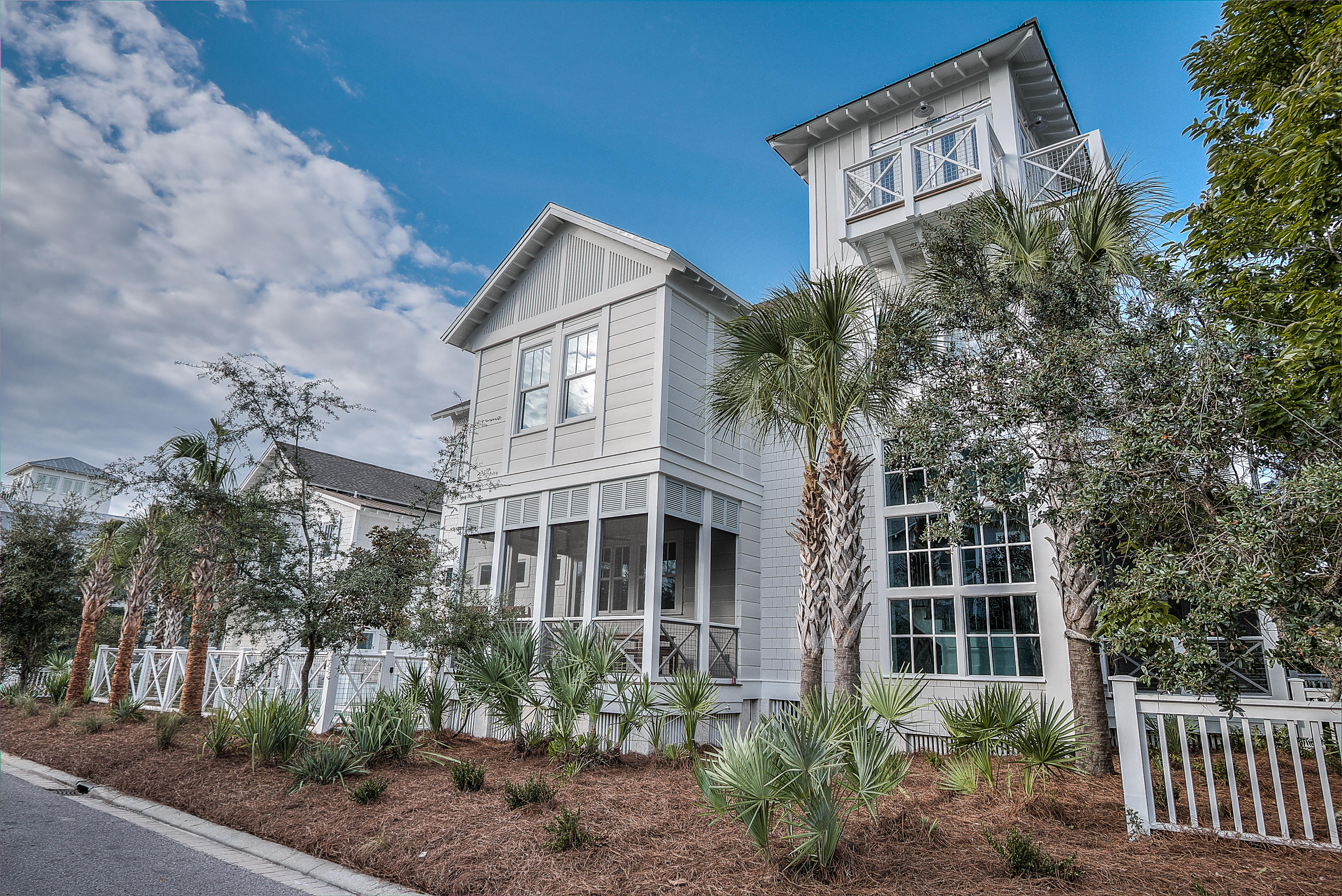 Just emerging from an incredibly inspired renovation, this home encompasses the wide-open, airy and spacious feel that is a necessity for beach living. The renovation plans by Stackable Design Group took advantage of all the allowable space this pre-eminent corner lot offers and made this the ultimate beach house. With interiors by Magnolia House of Atlanta, you will be in awe of the style and casual sophistication this home exudes. With six spacious bedrooms, spa baths, carriage house, private pool, chefs kitchen, media room, screened porches and tower providing Gulf views, everything you need is offered at 51 S. Watch Tower Lane. Just a block off the beach you will be to the private beaches of Watersound within minutes. This beach house is a must see if you crave the best 30A offers.