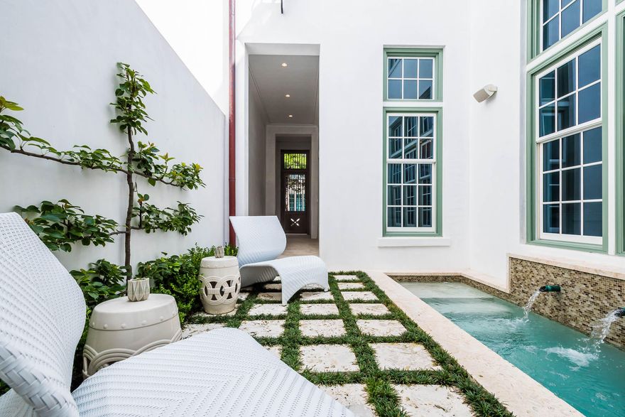 This stunning 2,514 square foot home, designed by Architect Gary Justiss, overlooks the solitude of Arboleda Park amongst the emerging Town Center, Caliza Pool & Restaurant, and ZUMA, the Fitness Center scheduled to be completed Spring 2019.This home showcases 3 bedrooms, 3.5 baths, with a bunkroom, a two-car garage and a private courtyard with a pool. A large master bedroom and a front loggia with a summer kitchen are the perfect places to take in the serenity of the park.