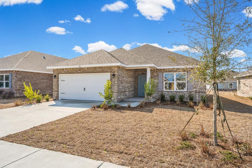 Welcome to the Cypress floorplan! Step inside and be greeted by a world of possibilities. When you enter, you'll discover a versatile space that can serve as a formal living room, den or flex space, catering to your unique preferences. Continuing further into your new abode, you'll enter a spacious dining and great room combination, providing a seamless flow for entertaining and everyday living. Adjacent to this inviting area, you'll find your expansive kitchen, boasting an abundance of counter space that will surely delight the culinary enthusiast in you. With plenty of cabinets to complement the counters, it's a dream come true for organizing your kitchen essentials. Your new home offers two distinct living retreats. The first is the owner's suite, strategically situated in the back corner of the home to ensure privacy and tranquility. This retreat features a large ensuite owner's bath and a gracious walk-in closet, providing ample space for relaxation and personal belongings. The second living retreat is nestled off the dining room and encompasses two spare bedrooms and a shared full bath, offering a comfortable and convenient space for family or guests. Convenience continues with a laundry room located off the guest hall, ensuring ease of access and functionality. This room also provides an exit to your spacious garage, making everyday tasks and storage a breeze. Welcome to your new home, the Cypress floorplan, where comfort, style, and functionality converge to create the perfect living environment for you and your loved ones. Take the next step in making this dream home a reality.