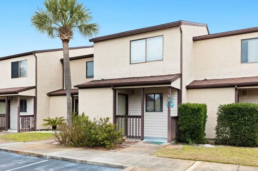 Are you ready to live the beach life?  If you're looking for a home, second home or a rental investment property check out this 2 bedroom condo that comes fully furnished. This condo is 2 levels with a ground level entry where you'll find the kitchen, 1/2 bath, dining, living and laudry.  Upstairs you'll find two bedrooms and full bath.  The Master bedroom offers two closets, a private vanity and 16ft covered balcony. Enjoy the well-designed layout with a covered front and back porches, as well as an outdoor storage room.