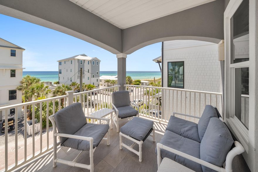 &#127754; ONE OF THE VERY FEW HOMES WITH ITS  VERY OWN PRIVATE BEACH ACCESS TO GULF OF AMERICA IN INLET BEACH, FLORIDA &#127754;PLENTY OF PARKING IN AND OUT OF OVERSIZED GARAGE! PERFECT FOR GOLF CARTS...BACK ROAD TO 30A!!!Welcome to 93 Emerald Cove Lane, an exclusive coastal retreat located in Inlet Beach, Florida...just steps from your own private beach access. Nestled in a boutique HOA community south of Highway 98 (and less than 1 mile to 30A...accessible by back roads!!!!), this stunning 5-bedroom, 3.5 bathroom home perfectly blends luxury, comfort, and the ultimate beach lifestyle. Unlike many homes in the area, where beach access can be a hassle, this property offers a rare private entrance to the sugar-white sands of the Gulf of America...just across the street. With Walton County's beachfront space becoming increasingly scarce, this feature alone makes this home a true gem.

HOME FEATURES

- Expansive Gulf view balcony (reconstructed in 2021) to enjoy stunning sunrises and sunsets.
-Renovated in 2020, featuring coastal-inspired interiors with bright, airy spaces.
-Spacious open-concept living area on the third floor, accessible via stairs or elevator.
-Oversized garage - a rare find in the area...offering ample storage and parking.
-Strong rental potential with a proven history and projections up to $130,000 annually.
- Easy accessibility by backroads to 30A, less than 1 mile away!

LAYOUT

- Third Floor: Main living area, one bedroom, a sitting room, and a powder bath.
-Second Floor: Three bedrooms, a full bath, and a primary suite with an en-suite spa-like bathroom.
- First Floor: A guest bedroom with a full bath, perfect for visitors or rental flexibility.

This home is more than just a house...it's a lifestyle! Whether you're seeking a peaceful beach escape or a profitable investment property, 93 Emerald Cove Lane really delivers the best of both worlds.

Don't miss this rare opportunity to own a slice of paradise with private beach access to our beautiful Gulf of America!!! Schedule your showing today!