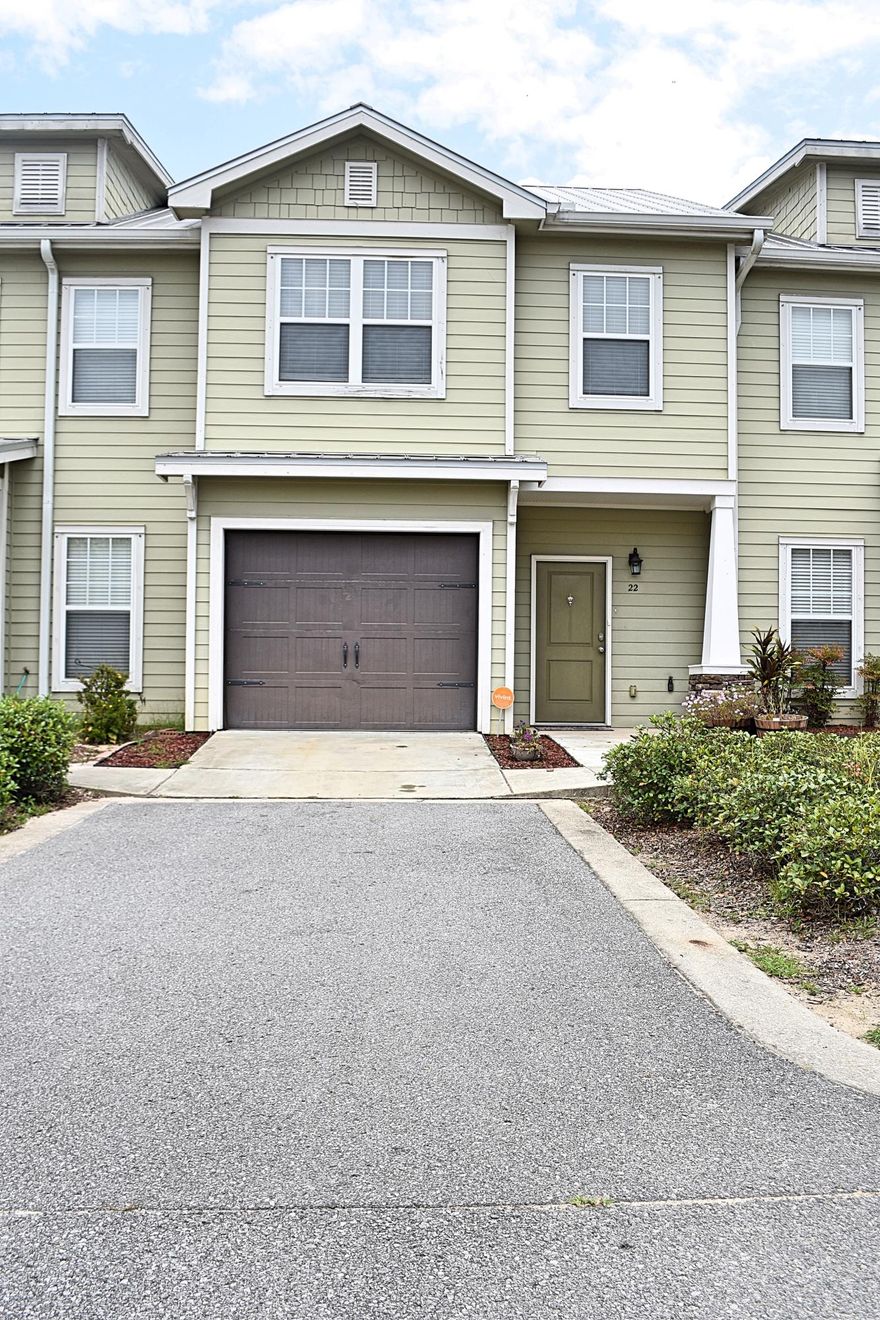 Beautifully updated 3 bedroom 2 and 1/5 bath 1,529 sf townhouse for rent in the Verandas at Freeport. Featuring open living, granite counter tops, new range, microwave and dishwasher, ceiling fan in living room, plumbing fixture in the kitchen and 1/2 bath. New vanity in half bath for extra storage and new laminate wood flooring through out. All new neutral tone paint makes this unit move-in ready.New screen porch, exterior light fixtures and ceiling fan and 1 car Garage with storage closet completes the out door space. Beautiful Community pool. Located in close proximity to Freeport Schools.