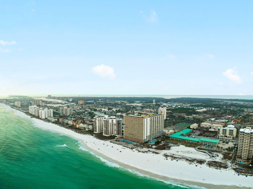 OPEN HOUSE WEDNESDAY 12-3. Beach paradise at it's finest! Great opportunity for Second Home, Investment or your new permanent home!  Adorable 2 bedroom/2 bath on the ground floor in sought after St Martin Beachwalk Villas. This unit comes fully furnished and is turn-key ready to rent. South of Hwy98, just a short walk to the white sandy Gulf beaches with a private gated entrance. This is an excellent investment with SOLID Return on Investment ROI. Owner has managed the unit with solid rental revenue(s) 2021 - $30,141; 2022 - $25,765, 2022 is short due to the Sellers taking it off the Rental market after Oct 2022.  Amenities include pool, BBQ/Picnic area, small clubhouse. Buyer to verify all information deemed important.