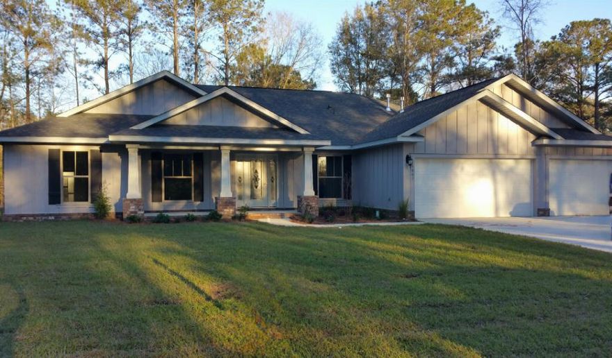 This fabulous 4-bedroom, 3-bath home offers a spacious 3-car garage and has many upgrades!  The home was built for both function and comfort, with the open floor plan and separate office/den/flex space to the formal dining room and breakfast nook area.  Upgrades include plantation shutters, beautiful LVP flooring, a 6-8 ft. fence, gutters all around, and beautiful backsplash in the kitchen.  All bedrooms are carpeted.  The oversized master suite offers lots of extra space for larger furniture, and the master bathroom has a relaxing tub along with oversized fully tiled shower.  The other three bedrooms are on the opposite side of the home for extra privacy.  The beautiful, oversized yard already has a sprinkler system installed.  This home will go very quickly, and it is a must see!  The neighborhood includes a private stocked fishing/kayaking lake and nature trail! 
