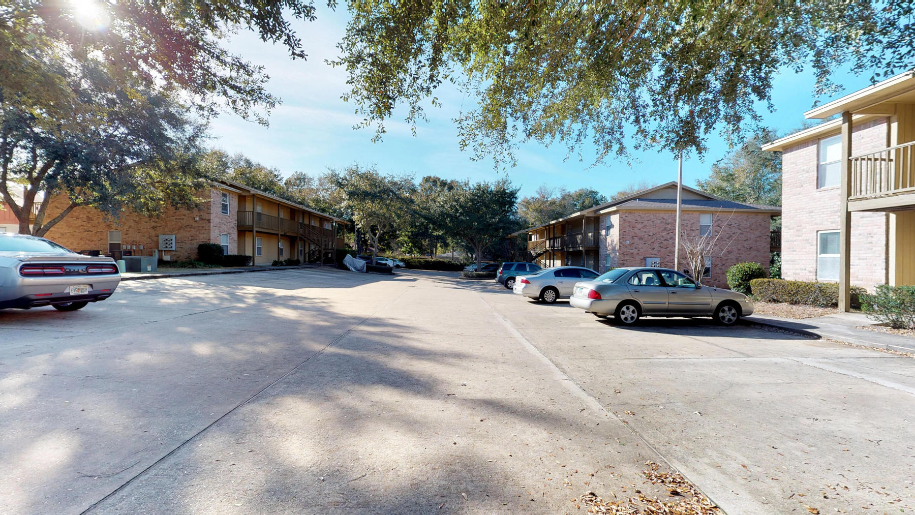 2 bedroom, 2 bath upstairs apartment located off Mary Esther Cutoff in Fort Walton Beach. Each bedroom has its own full bathroom. Bright and sunny over-sized laundry room. The sliding glass door leads to the deck out back. Sorry, pets are not negotiable at this complex.