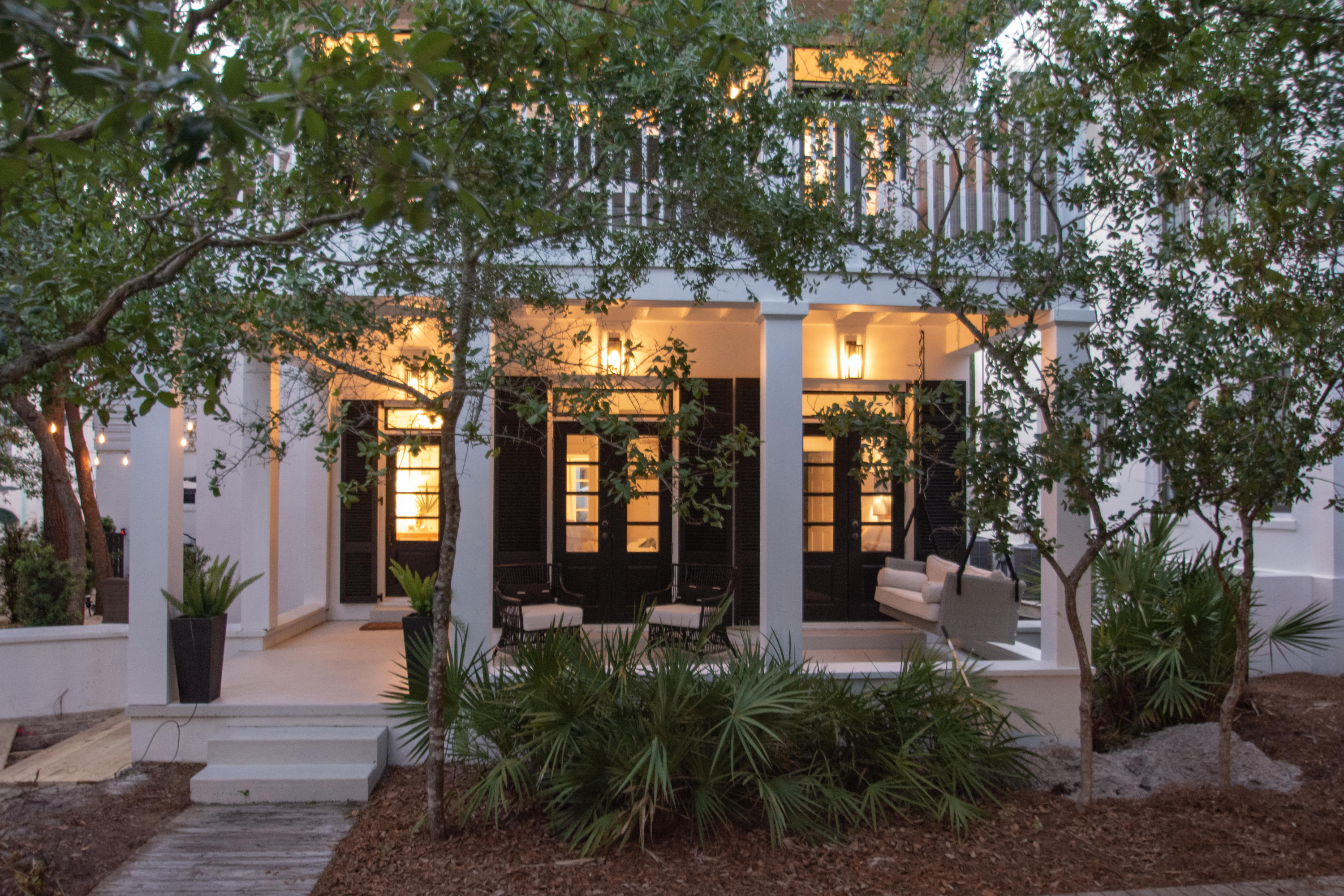 This coastal classic Rosemary renovation envelops the living area and balcony in broadened Gulf views as well as Gulfviews from all 3 levels! The added Master Bedroom Suite, an additional Guest Bedroom and a Family Suite featuring built in beds enhance the expansion. The spaces now portray the relaxed, fun Beach living that a vacation is all about! Level 1 of the main house host the master suite with French doors leading to a comfortably furnished porch, an additional master opening to a large well furnished outdoor area and a full bath. Level 2 entertains the living/dining/kitchen that flows to a generous Gulf view balcony and a guest suite. Level 3 encompasses the family suite with 3 built in twins, a queen, lounge/play room and bath. The double courtyard connects Main & Carriage House,