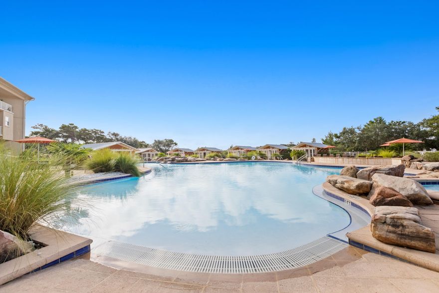 South of 30A with spectacular Gulf views. The largest 3 Bedroom plan at Sanctuary at Redfish in Blue Mountain Beach has been updated with coastal chick furnishings, all included. Spa master suite with doors to covered balcony. Two guest bedrooms both with private ensuite bathrooms. Chef's kitchen with a breakfast bar and pantry. Sanctuary at Redfish has unmatched amenities with only 64 units sharing four pools - two heated in the off season, two hot tubs, fire pit, Weber gas grilling area, covered garage parking, separate owner caged storage, large fitness center, gated entry, and a dock with a captained boat to take you to the beach. Winter months enjoy golf cart transportation to the beach. Rental projections at $82,500 but currently used only as second home.