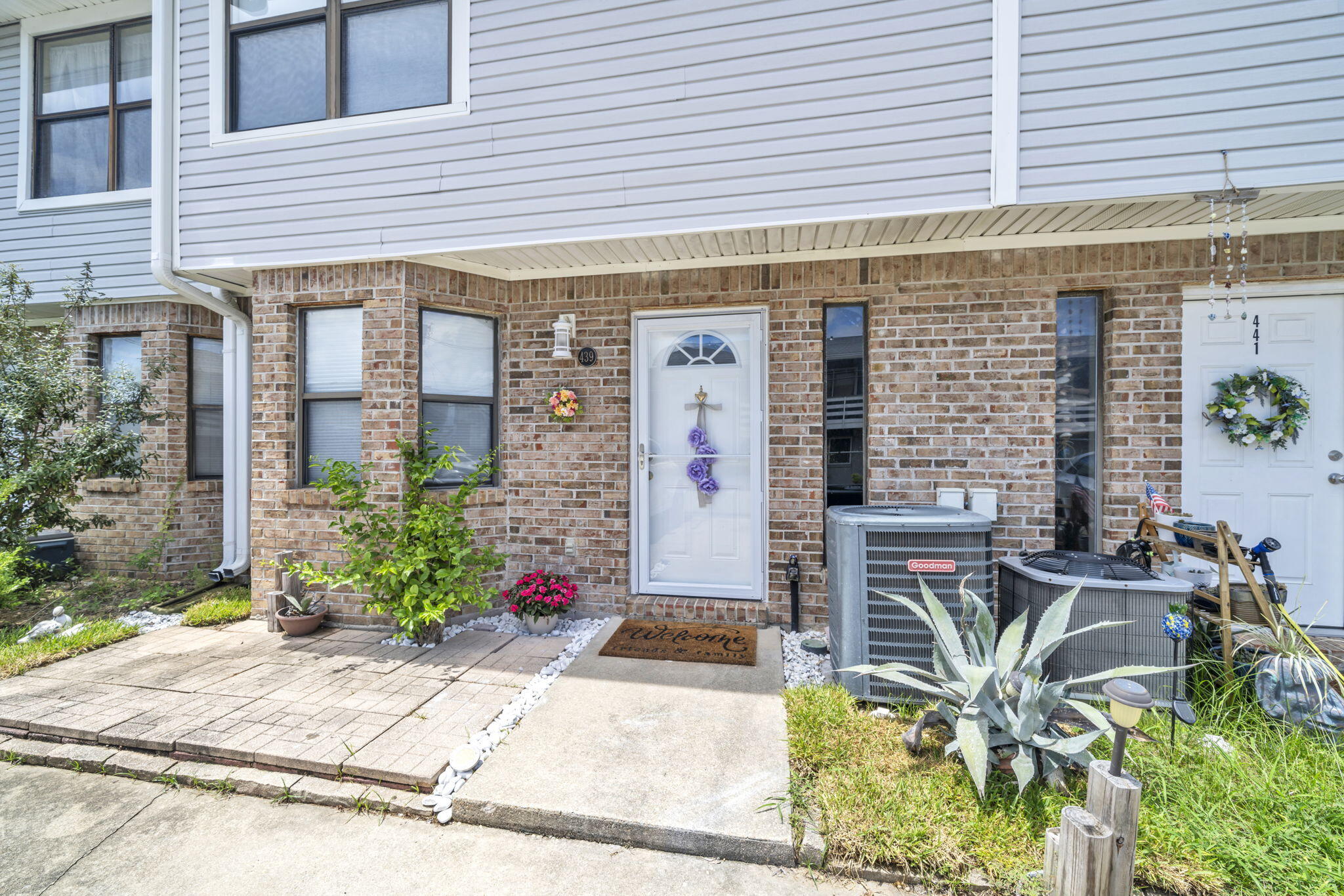 OPEN HOUSE SAT 10-12. Waterfront townhome. The updated kitchen has so much storage, a double dishwasher that is beautiful and a new smooth top stove. When you walk in. Straight ahead is your family room and to your left is your kitchen. Barn door to your right for your pantry/storage. The seller made an island with cabinets below. The countertops are made to last. Beautful concrete countertops. The kitchen has a large breakfast bar that is perfect for serving your family. The patio has a new slider that leads out to the patio. Even the patio has 3 storage units and room for your grill. The inside utility room (additional storage and room to hang cloths to dry) is off of the family room along with a1/2 bath. Upstairs you have two master suites with their own en-suites full bathroom Each bedroom has large closets. Under the stairs we also have storage. There is a pull down upstairs to get inside of the attic for your Christmas storage. The backyard has 3 storage containers plus grass for your puppy. The front yard has a lemon tree and the back yard has a Plum tree. Tile throughout the unit upstairs and downstairs. And the gutters even have leaf guard gutters