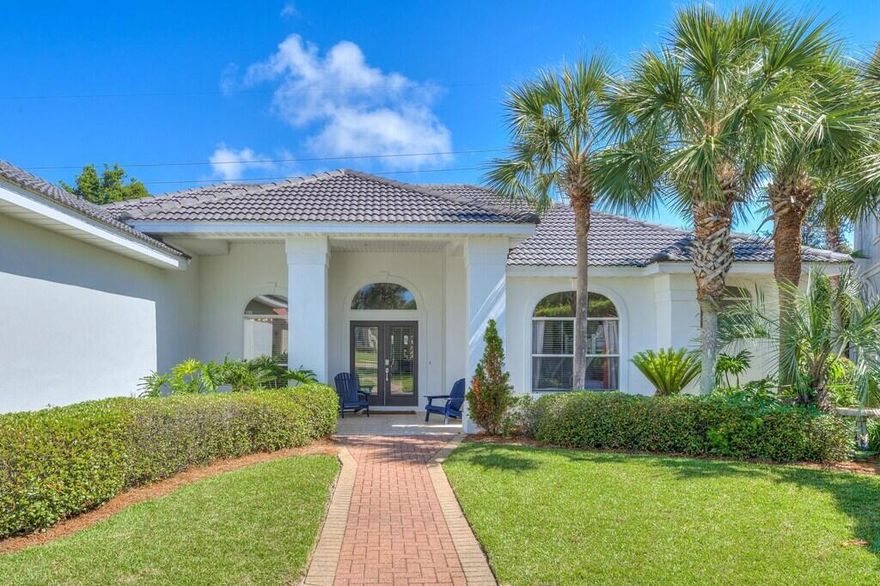Enjoy the sugar white sands of the Emerald Coast in your next vacation home or luxury rental. This established airbnb has been renovated from top to bottom and generates close to $100,000 in annual gross income! **Being sold fully furnished** Located in the elite community of Destiny East and just minutes to the beach, this 4 bedroom home features lvp flooring throughout and light and airy paint colors. 10-12 foot ceilings are throughout making the home incredibly spacious. Prepare a meal in the gourmet eat in kitchen equipped with modern appliances, quartz countertops and a big breakfast bar. Watch your favorite show in the family room just off of the kitchen so you don't miss any of the action. Two bedrooms are located on the west side of the home, the principle on the east and the bunk room in the middle. The master bedroom has a king bed with silver chill mattress to keep you cool on those hot summer days. Double doors from the master open up onto the back porch. If you do encounter a summer shower, how about a movie on the overstuffed sectional and wide screen TV or a BBQ on the covered patio. The primary bathroom features a 70 inch soaker tub, oversized vanity w/ dual sinks, walk in marble tiled shower and spacious closet.

The bunkroom features a full sized mattress & three twin memory foam beds. A second full bathroom is just across the hallway and has a tiled walk in shower with access to the backyard. The other two bedrooms each have queen sized mattresses and beachy decor. The shared full bathroom is beautifully remodeled with tub/shower combo and tiled surround, vanity with dual sinks and quartz counters. You have full access to two luxurious pools, a hot tub, tennis courts, a full size workout facility and playground.  Discover all that Destin has to offer, including boat rentals, water sports, deep sea fishing charters, sunset cruises, and top rated attractions like the Big Kahunas Waterpark. Try out the Crab Trapp, Pompano Joes,  and the Whale's Tail. There are tons of dining options right on the beach. Grab a cup  coffee in the morning. There is no shortage of things to do nearby.
