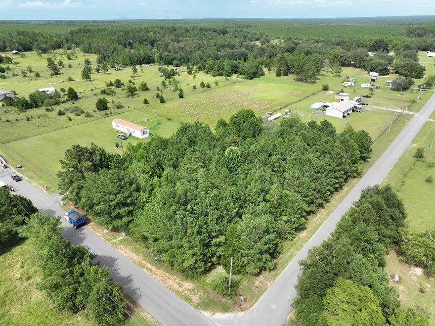Undisturbed 1.3-acre corner property: undeveloped and ready for your new home! Only 20 minutes away from downtown Milton, and just 30 minutes from the stunning emerald waters of Navarre Beach!