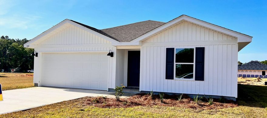 Charming Aldridge floorplan, a cozy 3 bed, 2 bath home in 'The Grove' new community in fast growing N. Crestview.  Desirable open floorplan design with no wasted space. GREAT for easy living and entertaining. The beautiful kitchen features: large breakfast bar, pantry and all stainless appliances, smooth top range, built in microwave & dining area. Bedroom 1 and the adjoining bath have a LARGE walk-in closet. The latest in gorgeous wood look flooring throughout, and PLUSH carpet in the bedrooms. The Smart Home 'Connect' package provides several Smart Hm. devices for your convenience.  Easy access to Ft. Walton/Destin area beaches & just minutes to golfing.