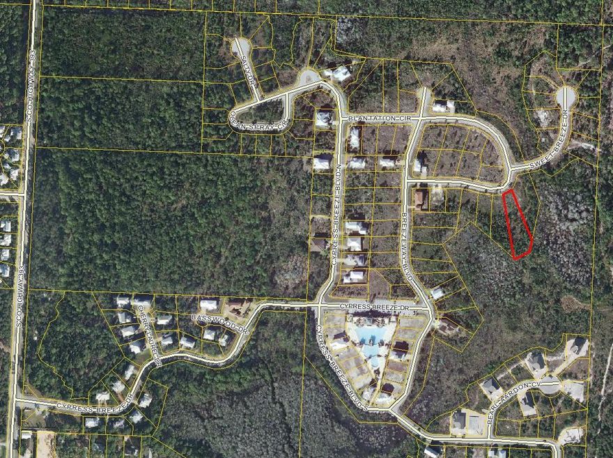 Nice large lot located in Cypress Breeze Plantation. Cypress Breeze features a 14,400 sq ft pool with multiple waterfalls. Great location to the worlds most beautiful beaches. Walk to amazing shops and restaurants down at Gulf Place. The West end of 30A is less congested and definitely the place to be. Don't miss out on the opportunity to own a piece of paradise.