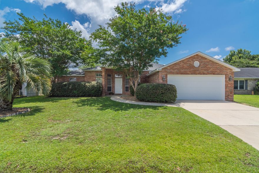 Stunning 4 bedroom 2 bath home located in the ideal location for the local bases, shopping centers, and emerald coast beaches. Home boasts a massive living room great for entertaining family and friends. Kitchen is equipped with ample cabinet and counter space to meet all your cooking needs. Split floor plan allowing you to retreat to your very own master suite and master bath. Enjoy your morning coffee on the back patio as you watch the kids and family dog play in the large fully fenced in back yard. Roof was replaced in 2020.Schedule your showing today.