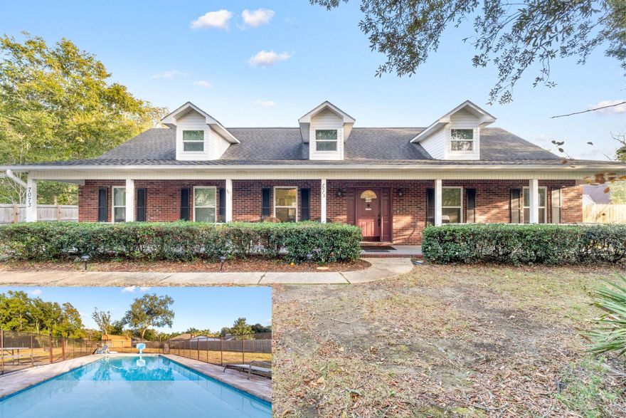 Welcome to the most sought after community in Navarre! ROBLEDAL ESTATES ..... properties here are so private and feature curvy roads and lots of oak trees. Many dog walkers and joggers love to visit here because it's so secluded with shade from the trees and all of the mixture of home styles. Robledal does not have a required HOA so feel free to bring your boat, RV, or other recreational toys home. The Calle Jon Corte home is located In a cul de sac with a long drive way and side entry garage. The yard is full fenced with an oversized shed, brand new pool with pavers and is fully irrigated on a well. The seller will provide the buyers with a brand new architectural roof prior to closing which will grant you a lower insurance quote. The home if all brick with gutters and leaf guards.