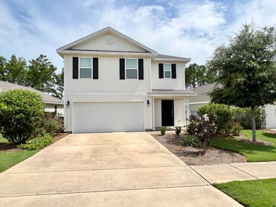 MOVE IN SPECIAL! $300 off the first months rent if moved in by 12/15/2024. Come check out this 5 bedroom 3 bathroom home in Mill Cottages located in Hammock Bay! Interior features of this home include beautiful shaker style cabinetry, and laminate countertops in the kitchen and bathroom. Enjoy the open layout in the common area downstairs, plus a bonus loft area upstairs. Vinyl flooring is throughout the entire home, excluding the bedrooms, which feature plush carpet. Conveniently located a hop skip and a jump to the white-sand beaches and emerald waters of the Gulf of Mexico along Scenic Highway 30-A, Destin, major airports, and Eglin Air Force Base! Pets may be considered pending owner approval and a $500 nonrefundable pet deposit.
