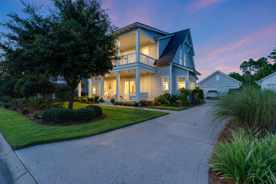 Why wait a year, spend so much more, and settle for an inferior location with new construction when the 30A lifestyle is ready for you today? In exceptional condition and built by Romair Homes with custom enhancements, this 4BR + bunk/4.5BA residence sits in a premium location in the heart of WaterSound Origins. With no home across the street and a lake directly behind, the setting feels private and park-like, offering tranquil views of pathways, wildlife, and songbirds right from your backyard. Add in more than $250,000 in outdoor upgrades already complete, and the value here is undeniable. Inside, the chef's kitchen shines with Thermador appliances, quartz countertops, an oversized island, and expanded cabinetry. Hardwood floors, shiplap accents, upgraded lighting, and a cozy gas fireplace set the tone.

The primary suite offers a spa-inspired bath with soaking tub, marble shower, dual vanities, and built-in closet storage. 

Upstairs, a secondary living area with covered porch complements two guest suites, a junior master suite, and a custom bunk roomperfect for family and friends. 

Outdoors, the private oasis features a pool, spa, outdoor fireplace, fountains, and multiple sitting areas surrounded by magnolia and citrus trees. Thoughtful extras like a detached two-car garage, extended driveway, and abundant storage make everyday living effortless. 

WaterSound Origins offers a resort-style pool, fitness center, sports courts, trails, Lake Powell access with kayaks, and Origins Golf Cluball minutes from the beaches, shopping, and dining of 30A. 

The dream is here, ready now.