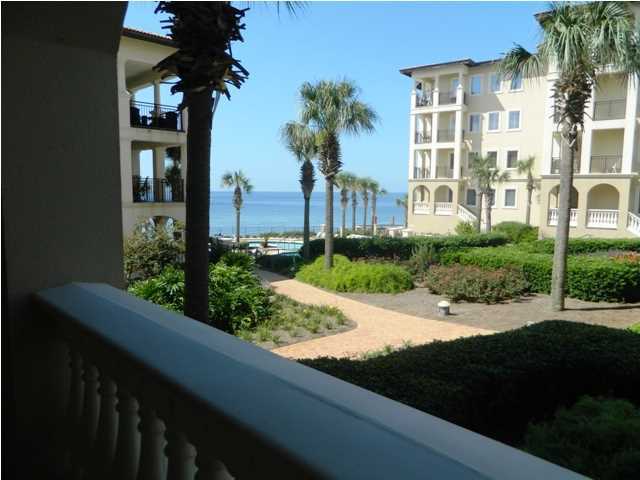 Resort living at its finest!!! Bella Vita is a luxury gated community consisting of 48 units located on the highest point of Blue Mountain Beach. This beautiful first floor unit has direct access to the court yard, pool area and the Gulf. One step off the tiled-patio and you're in the heart of everything. This unit consists of 3 bedrooms, with each having their own bathrooms. The large kitchen equipped with a sub zero refrigerator opens up to the dining and living room area. The property includes underground parking, fitness center, community room, and two pools overlooking the stunning blue green waters of the Gulf. Unit is being sold fully furnished with some personal items being excluded.