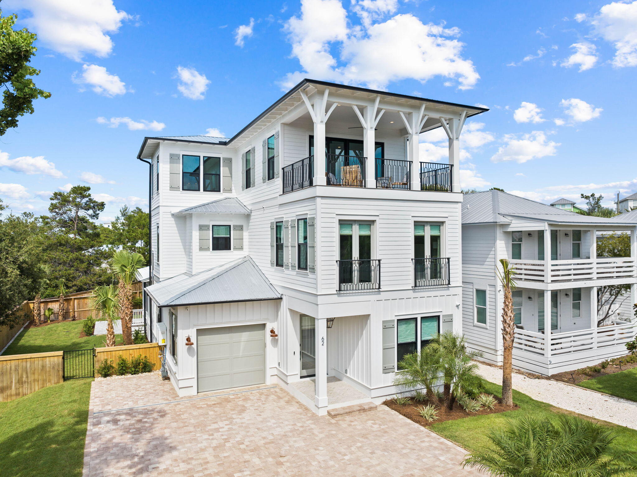 Welcome to paradise in Dune Allen Beach at 62 Dune Drive built by Cogent Build Group, a premier builder in our area. This exquisite three-story, 6-bedroom, 6.5-bathroom home embodies coastal luxury and offers an unparalleled beachside living experience. Nestled in a prime location, this brand new construction boasts sweeping Gulf views.Every detail of this home has been carefully curated to enhance your living experience. The seamless flow from room to room allows for easy living and entertaining. With beautiful tile choices throughout, each space is a work of art on its own, creating an atmosphere of timeless beauty with an interplay of colors and textures.