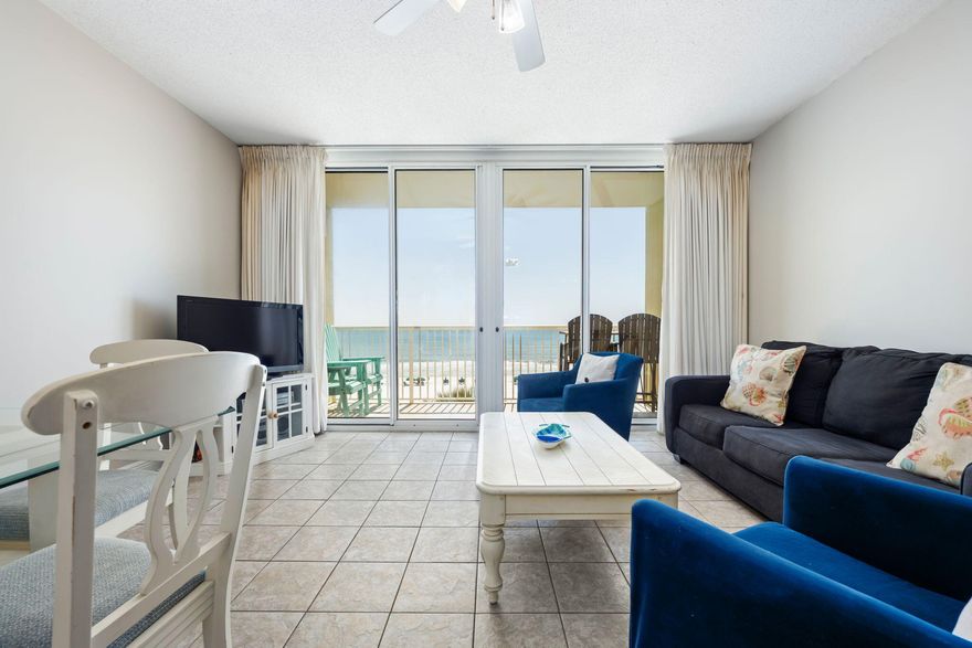 UPDATED UNIT with FRESH PAINT and NEW washer/dryer - Welcome to your ultimate coastal retreat at Waters Edge Condo on Okaloosa Island--a luxury beachfront oasis updated for modern living. Freshly painted throughout and featuring a sleek design, this turnkey property is perfectly poised to captivate buyers seeking a blend of elegance, comfort, and top-tier amenities.Imagine waking up to breathtaking Gulf views and enjoying unobstructed panoramic vistas of powdery white-sand beaches from your private balcony. The open floor plan and airy, sun-drenched living areas--with high ceilings, expansive windows overlooking the Gulf of Mexico, and contemporary decor--create an inviting space that's ideal for both peaceful relaxation and entertaining guests. The gourmet kitchen is a chef's delight, equipped with stainless steel appliances, granite countertops, and ample cabinet space, making meal preparation a pleasure whether you're whipping up a gourmet feast or a quick snack.  Just don't burn your meal while staring at the Gulf. 

Step outside to enjoy resort-style amenities: take a dip in the sparkling outdoor pool, unwind in the bubbling hot tub, or maintain your active lifestyle in the state-of-the-art fitness center. Direct access to the pristine Okaloosa Island beaches means you're always just steps away from tanning/sunbathing, swimming, and water sports, while community features like the clubhouse, barbecue grills, and tennis courts enhance the vacation-like atmosphere.

Located just minutes from the vibrant attractions of Fort Walton Beach and Destin, this property offers both an idyllic vacation home and a smart investment opportunity. With nearby parks, world-class golf courses, exquisite dining, and endless water activities, every day here feels like a getaway.

Don't miss your chance to experience luxury coastal living at its finest. Schedule your private tour today and discover why Waters Edge Condo is the perfect blend of modern updates and timeless beachside charm.

