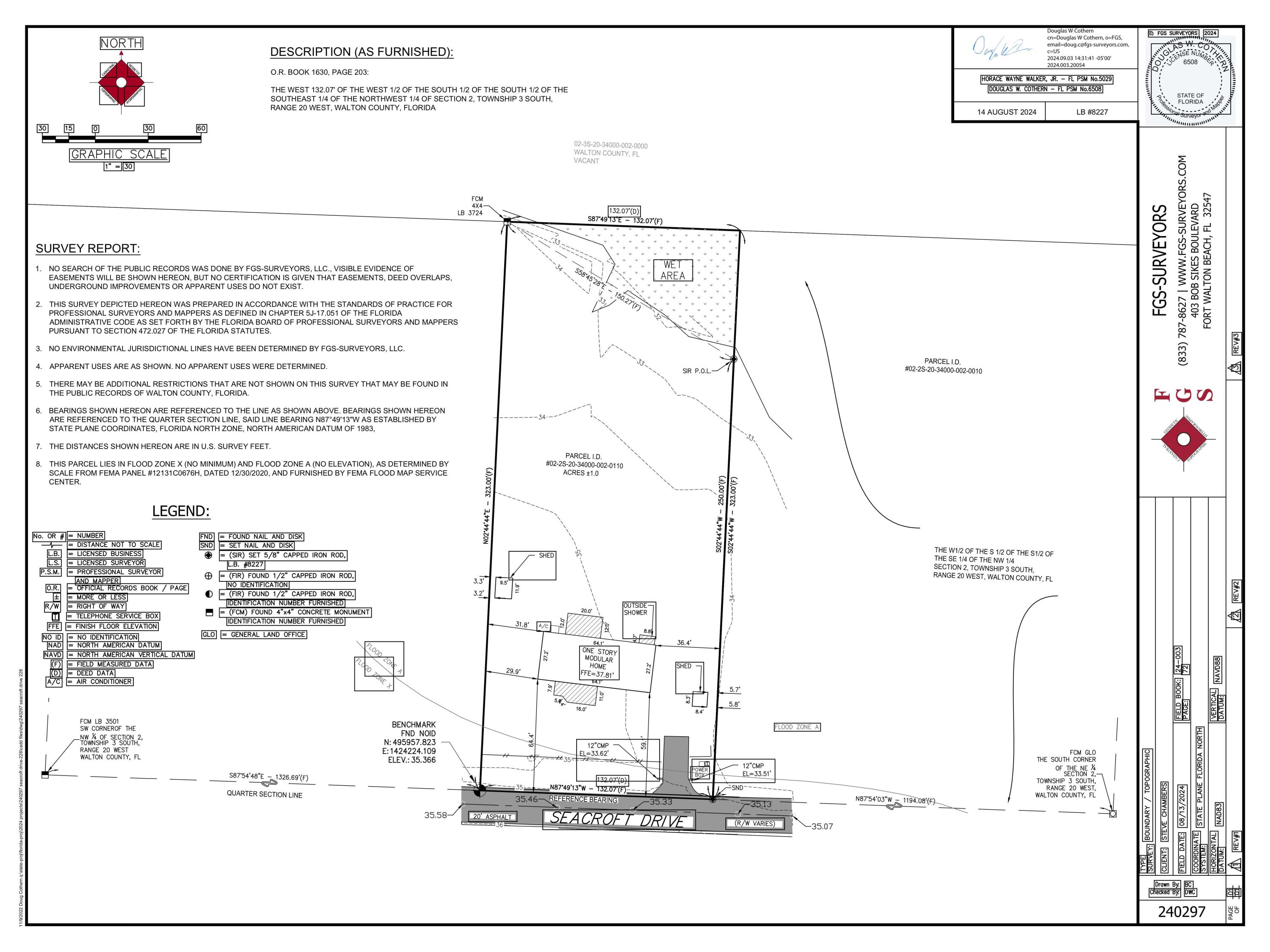 THE W 132.07FT OF THE W1/2 OF THE S1/2 OF THE SE1/4 OF THE NW1/4 IN SEC 02-3S-20W OR 1630-203 - Land