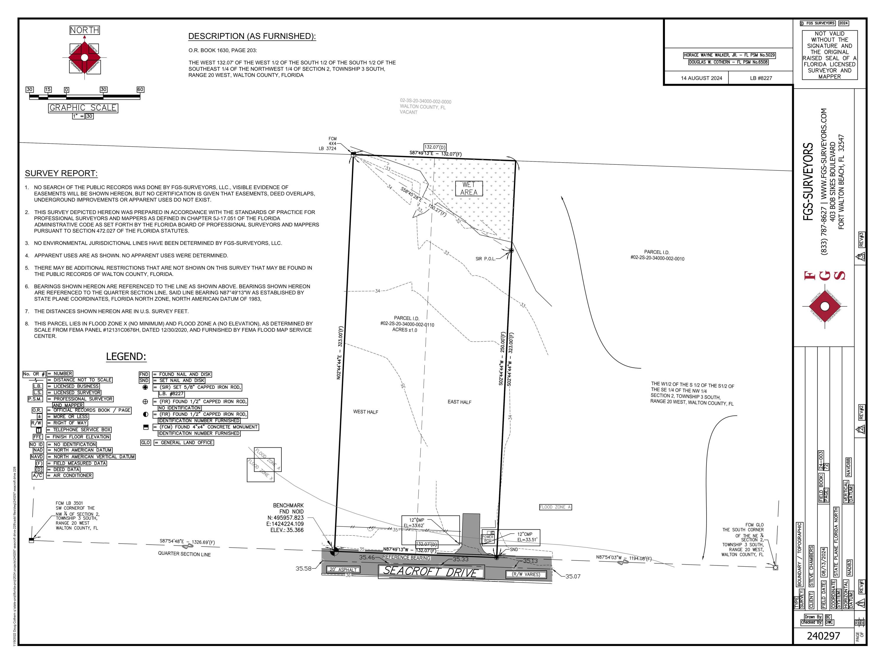 THE W 132.07FT OF THE W1/2 OF THE S1/2 OF THE SE1/4 OF THE NW1/4 IN SEC 02-3S-20W OR 1630-203 - Land