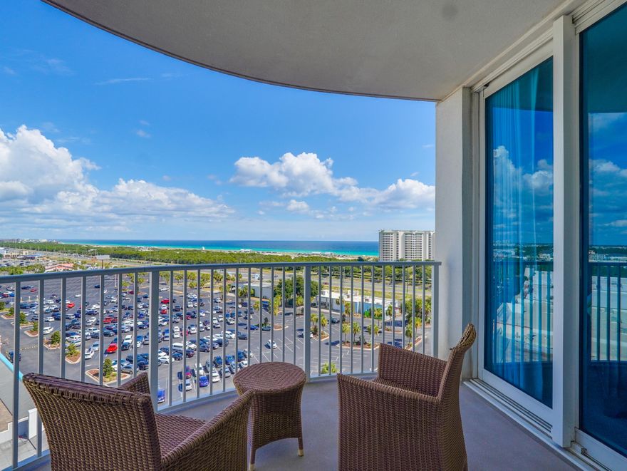 Enjoy the beautiful views of the Gulf of Mexico from this 11th floor condo!!This 2 bedroom 2 bath property includes a master bedroom with balcony access that overlooks Gulf views and a second bedroom that has a trundle bed plus a new set of washer and dryer! The resort includes lagoon pool with waterfalls, hot tub, heated pool, children's pool with splash fountains, basketball courts, conference center, onsite restaurant and coffee bar. The Palms is Located just in the middle of Destin and to a close proximity of restaurants, attractions, public beaches, race track and water park Big kahunas.