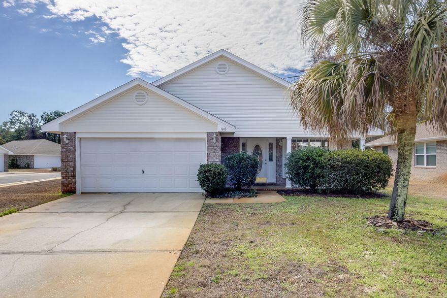 If your wish list includes a great neighborhood, move in ready comfort, and quick access to the best of the Emerald Coast, this one delivers.Located south of Highway 98 near the Santa Rosa Sound, this inviting brick home keeps you close to Hurlburt Field, Eglin AFB, and an easy drive to the beach. Inside, the updates check the right boxes: 2025 roof, LVP floors, HVAC replaced in 2020, and fresh interior paint.The kitchen opens to the great room for easy everyday living, plus a flex space for dining, lounging, or working from home. The laundry area sits smartly between the kitchen and garage, keeping everyday functionality right where you need it, and the washer and dryer convey with the sale. The primary suite delivers a true retreat vibe with a spacious walk in closet and an ensuite bath featuring double vanities, a garden tub and shower combo, and a linen closet for extra storage. Room to unwind, room to breathe.

Step outside and you will see why Marsh Harbor has such a loyal following. Sidewalks invite evening strolls. The community boardwalk and dock are just steps away for peaceful water views and quiet sunsets. Underground utilities, streetlights, secure mailboxes, and a low HOA keep things tidy and effortless. The neighborhood also borders protected wetlands near the Sound, giving you a serene coastal backdrop that feels tucked away while still close to everything.