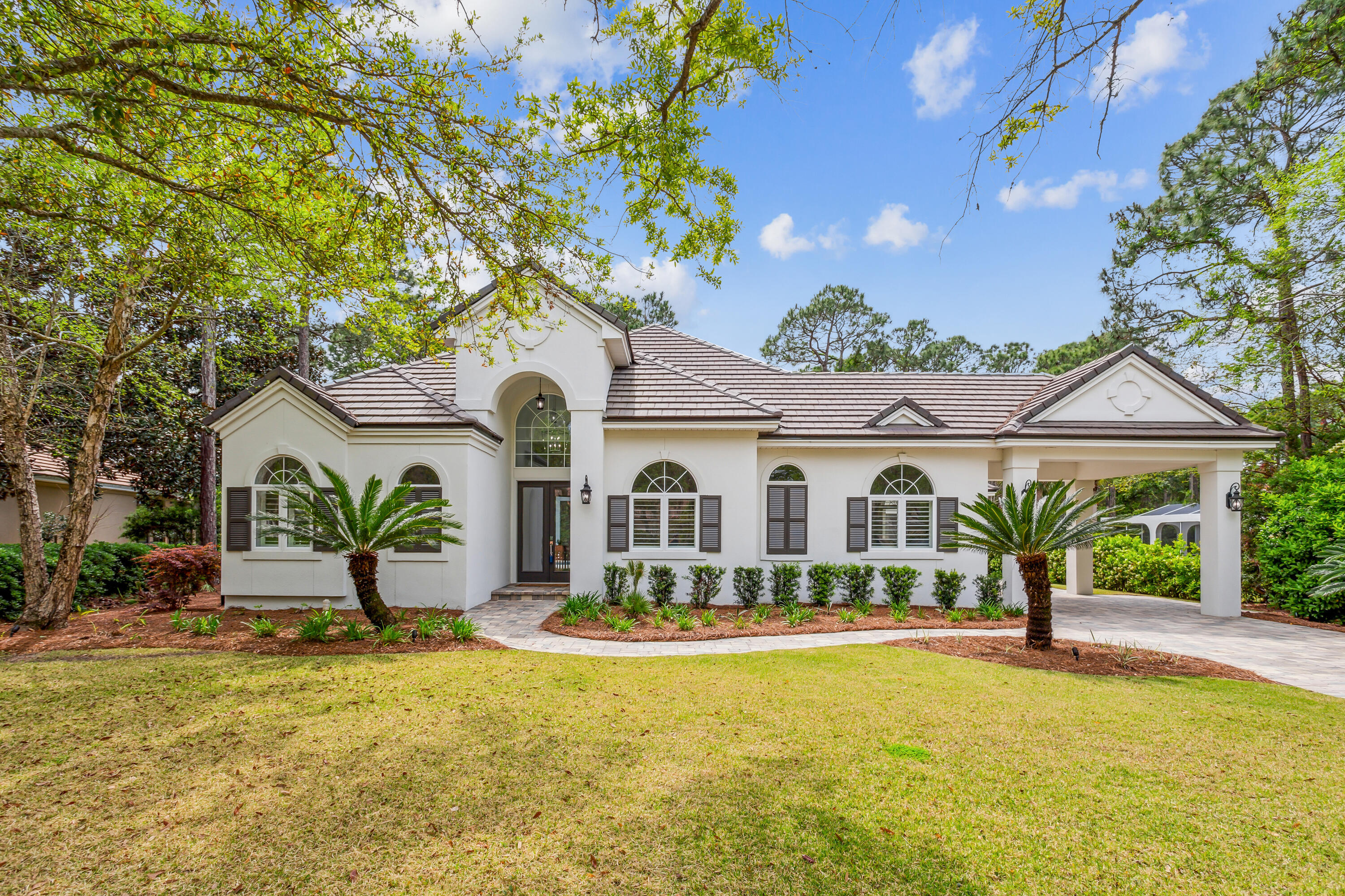Fully remodeled in 2021.  New items include:  Roof, spray foam insulation, 2 HVAC systems, water  heater, all plumbing fixtures, all light fixtures, all pool equipment, irrigation system, landscape lighting, pavers, pool gunite, pool deck, cabinets, quartz counters, flooring and appliances.  This home looks and feels new in every way.Listing agent has an interest in the property.Buyer should verify all room measurements.