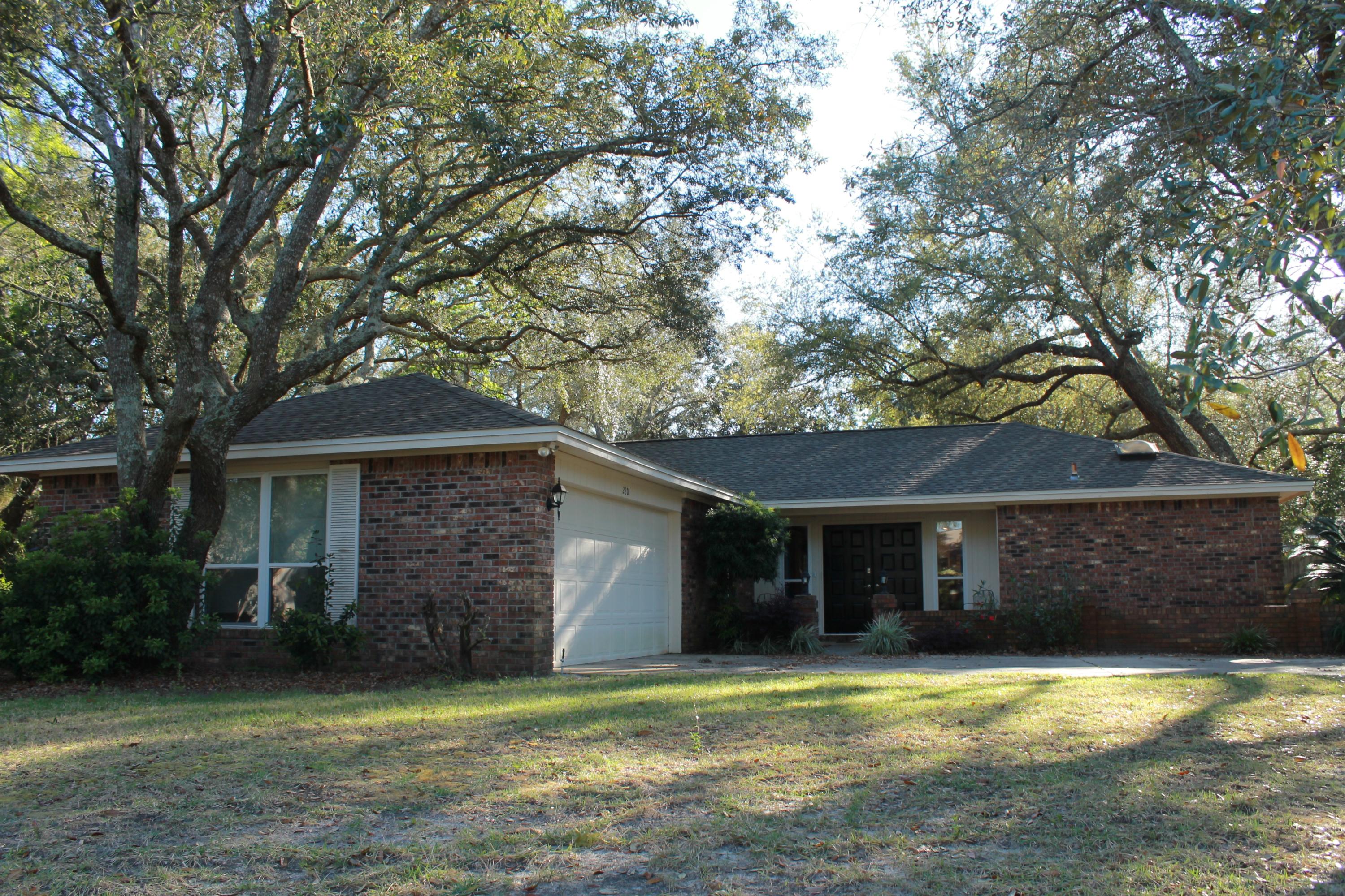 AVAILABLE FOR IMMEDIATE MOVE-IN!Wonderful home on a large corner lot in Bluewater Bay. This 3 bed, 2 bath home features Travertine TILE and WOOD floors throughout the main areas. The living room has a lot of natural lighting and a brick fireplace as its focal point. The eat in kitchen was completely remodeled with maple cabinets and GRANITE counter tops along with STAINLESS STEEL appliances. Large master suite with updated master bath has a custom oversized SPA inspired tile shower. Oversized side entry two car garage with pull down stairs. Backyard has privacy fence and large storage shedSMALL PETS ONLY! Tenant to verify all data. Call Sound Choice Real Estate to schedule a showing- 850.389.8533