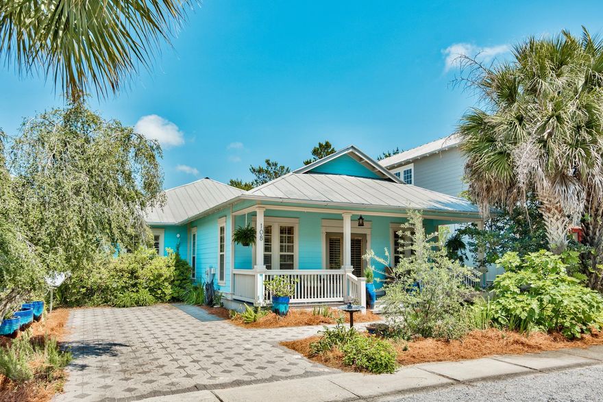 Nestled near the Gulf in the coveted Seacrest beach, lies this charming 1,768 sq. ft. Blue Hibiscus beach cottage. Residents will be fully immersed in the beach lifestyle with the incredible indoor/outdoor living space of this single story home. Relax, unwind and enjoy an entire outdoor oasis including a 26 x 8 screened in porch, an outdoor patio, dining, lounging and cooking space that is great for entertaining guests. The beautiful interiors of this home boasts a spacious master suite with stunning French doors that open up to the screened patio, a large garden tub and shower, expansive great room and a breakfast bar with hardwood and tile flooring throughout. This quaint 3 bedroom, 2 bathroom cottage is perfect for full time residents, or a great rental opportunity.